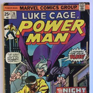 Power Man #26 (Aug 1975, Marvel) The Night Shocker! Vampire